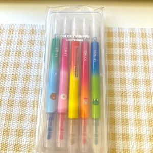 Line Friends color twin pen